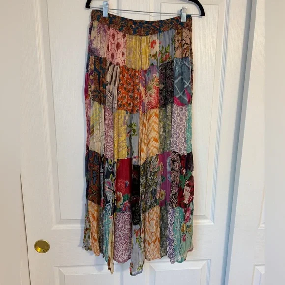 Floral Patchwork Midi Skirt - Picture 2 of 3